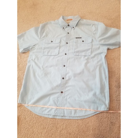 Field & Stream Blue Short Sleeve Outdoor Fishing Shirt Mens Large - Picture 9 of 12